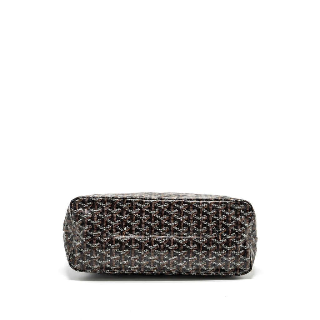 GOYARD BOHEME HOBO BAG GOYARDLINE CANVAS / CALFSKIN BLACK SHW