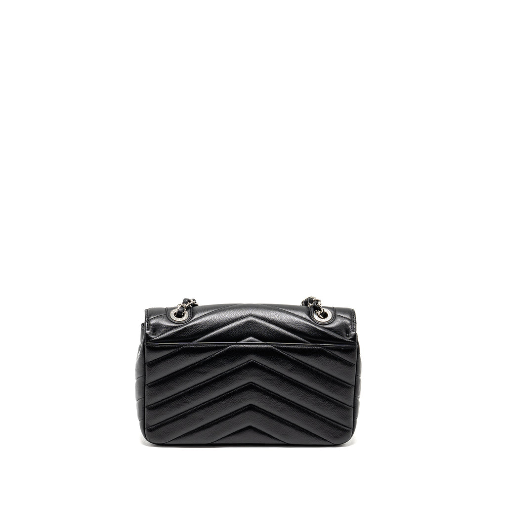 CHANEL ENVELOP FLAP BAG CHEVRON CAVIAR BLACK SHW