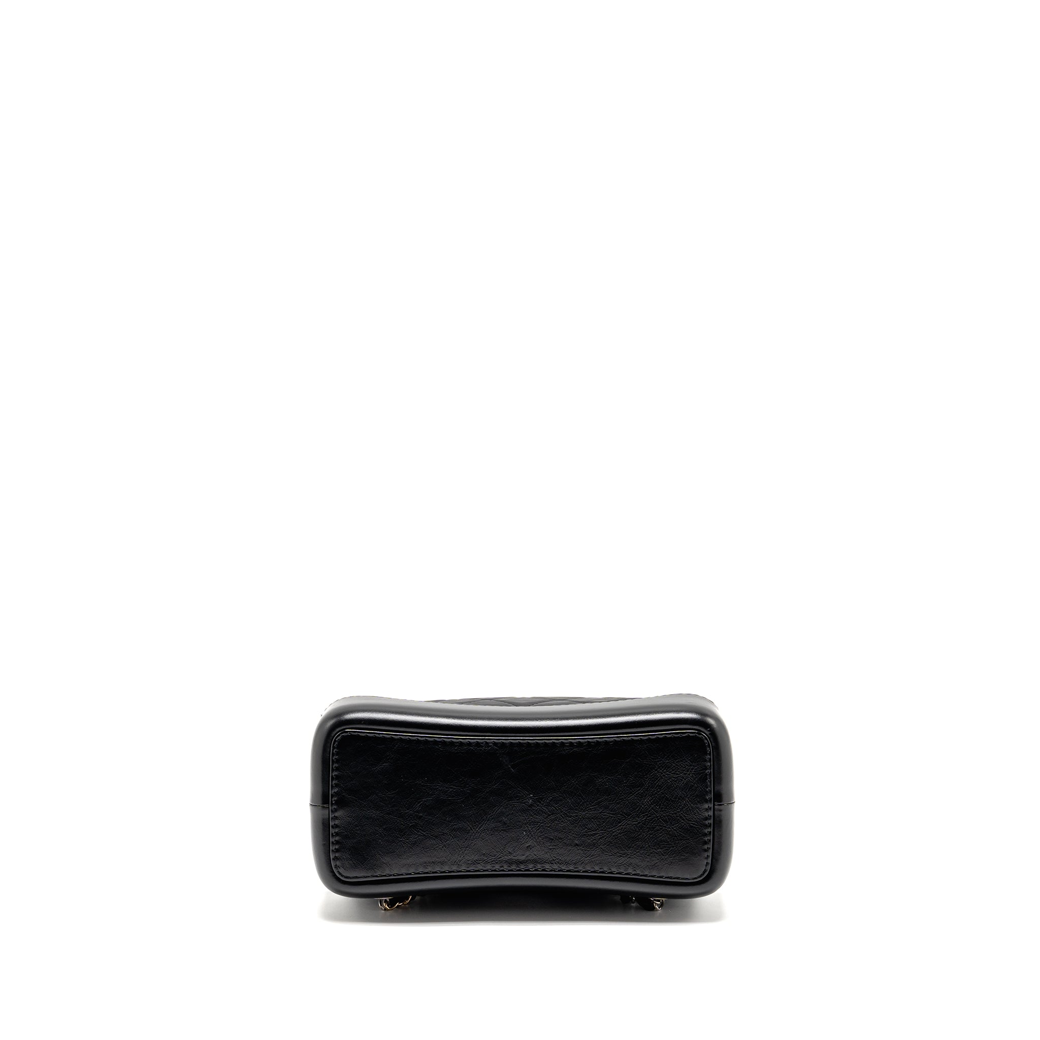 CHANEL SMALL GABRIELLE HOBO BAG AGED CALFSKIN BLACK MULTICOLOURED HARDWARE
