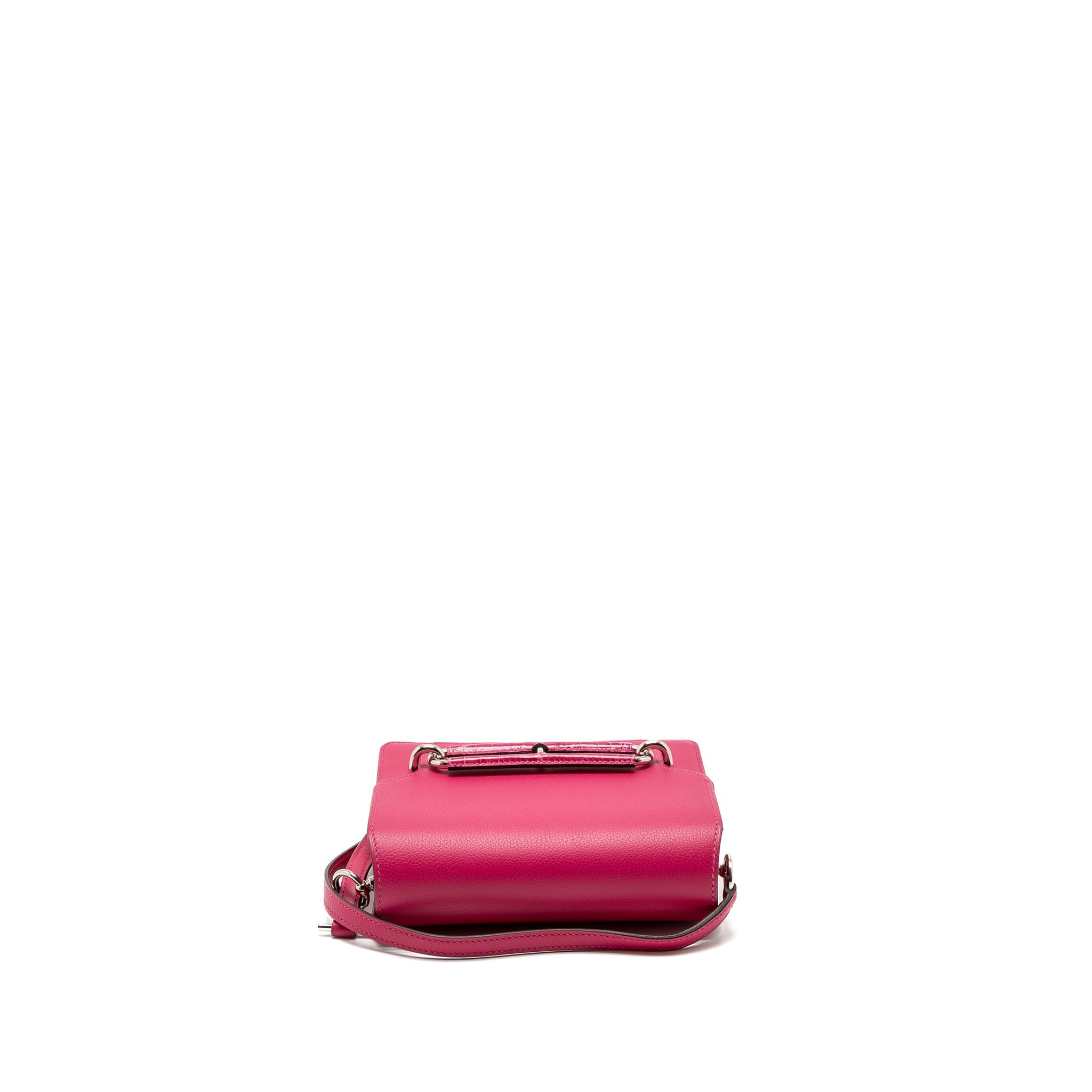 HERMES MINI ROULIS ALLIGATOR TOUCH EVERCOLOR ROSE MEXICO SHW