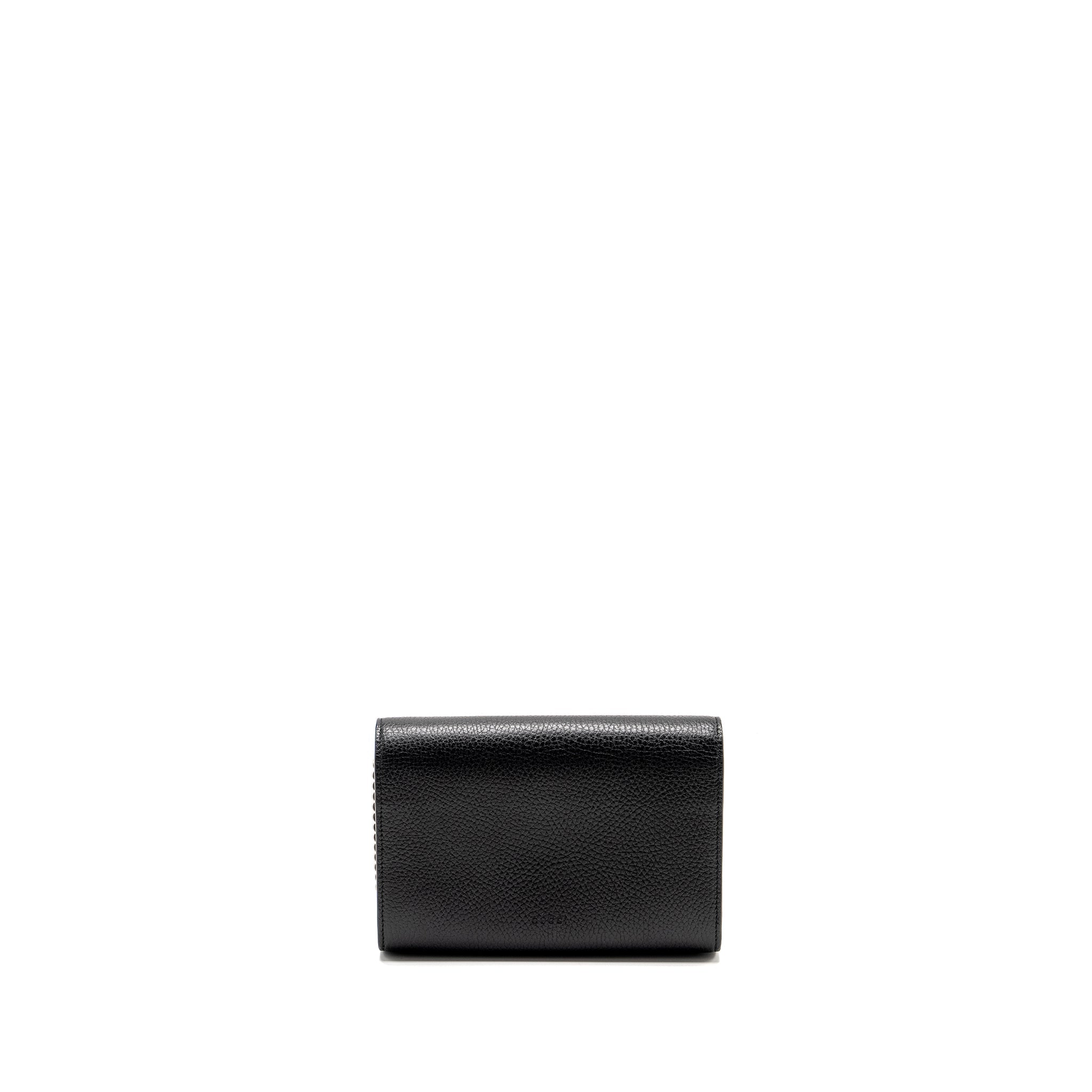 GUCCI DIONYSUS WALLET ON CHAIN CALFSKIN BLACK SHW
