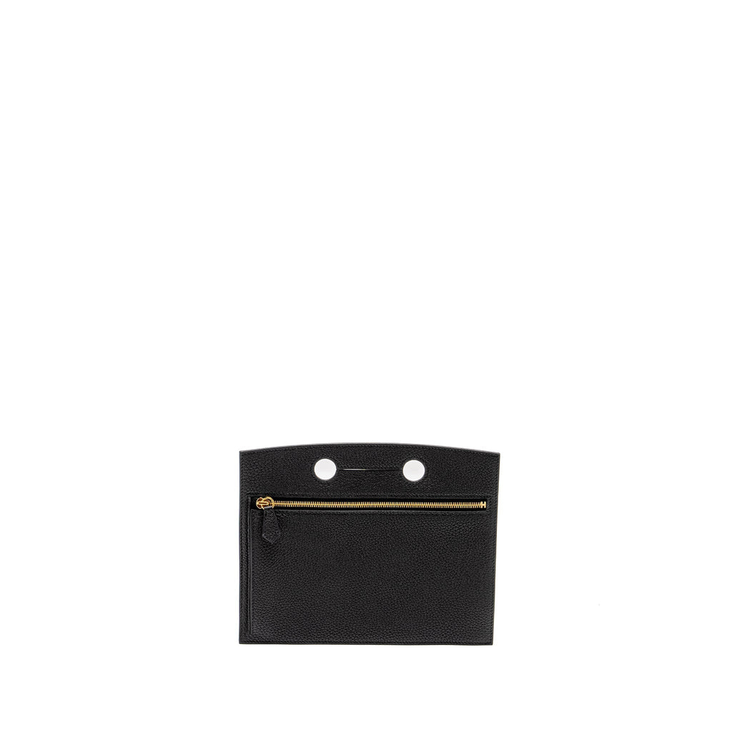 HERMES POCHETTE BACKPOCKET 25 TOGO BLACK GHW