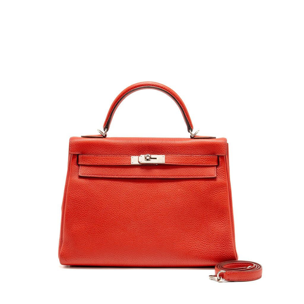 HERMES KELLY 32 TOGO RED SHW