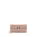 BVLGARI SERPENTI FOREVER CLUTCH WITH CHAIN CALFSKIN PINK LGHW