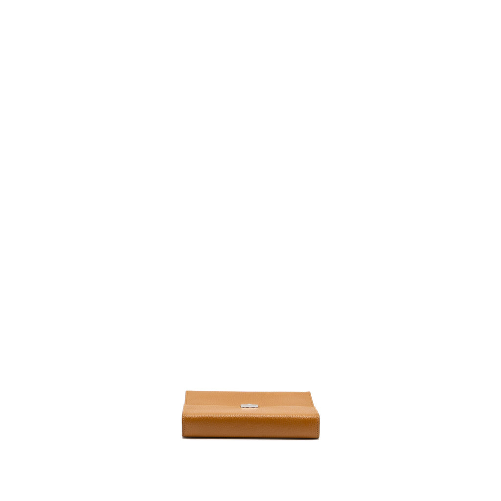 HERMES CLIC 16 WALLET CHEVRE MYSORE CARAMEL SHW