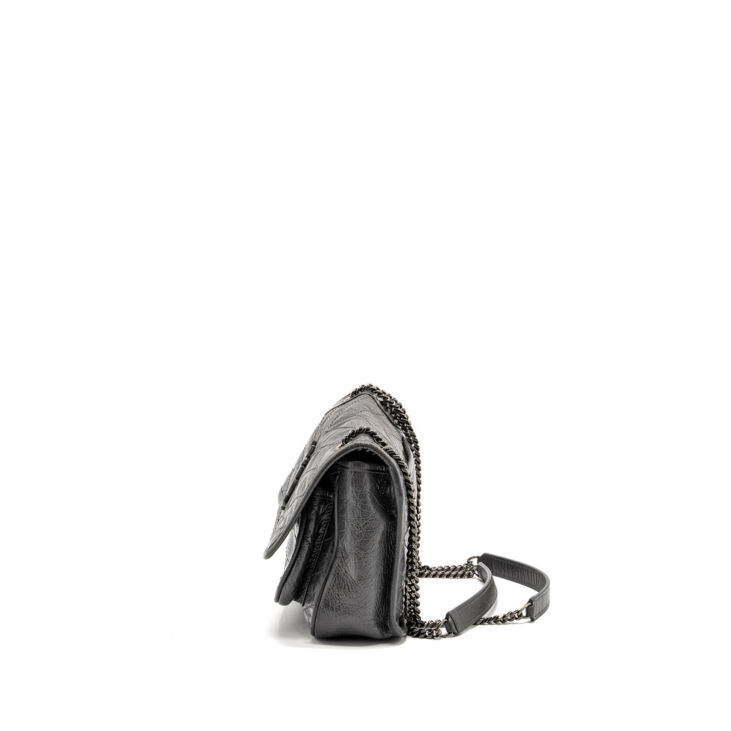 SAINT LAURENT NIKI BABY CALFSKIN GREY SHW