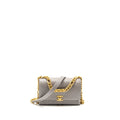 CHANEL MINI QUILTED FLAP BAG WITH CHAIN HANDLE CAVIAR GREY GHW (MICROCHIP)