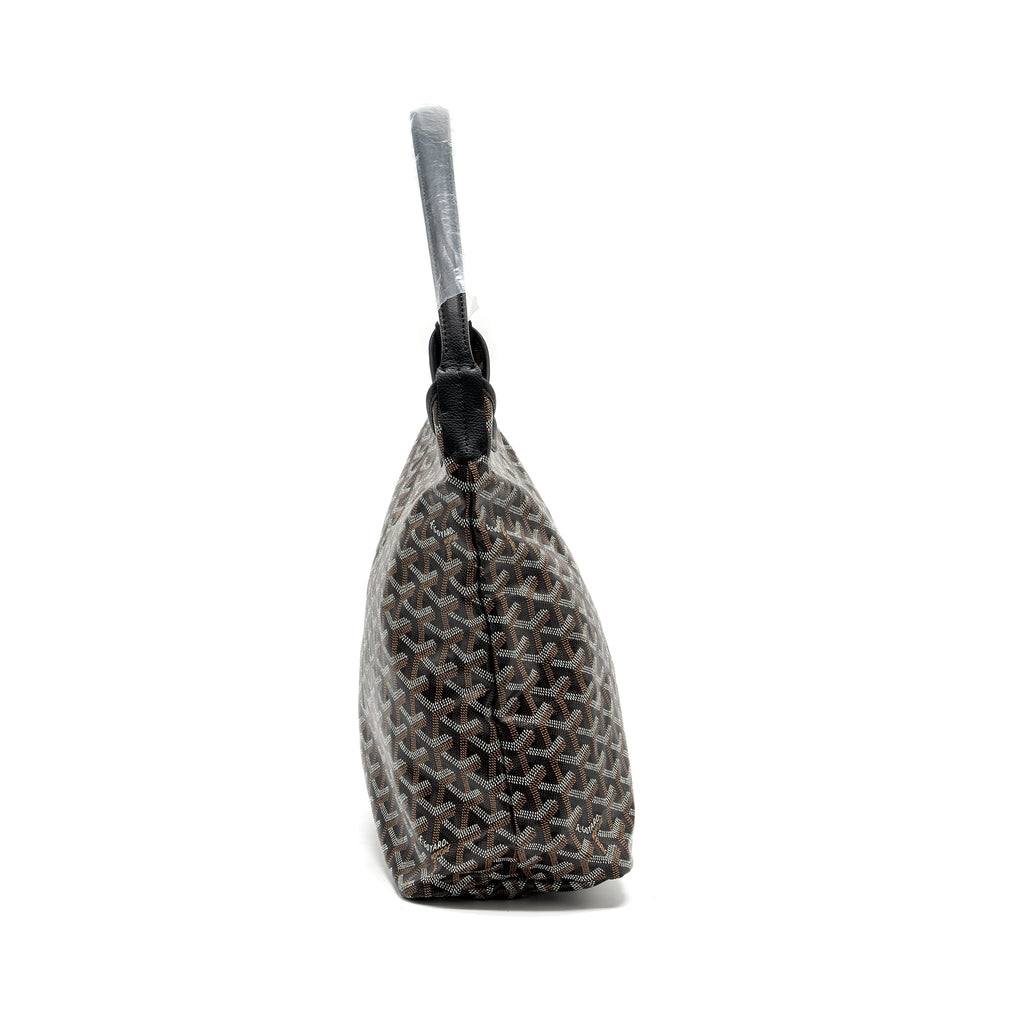 GOYARD BOHEME HOBO BAG GOYARDLINE CANVAS / CALFSKIN BLACK SHW