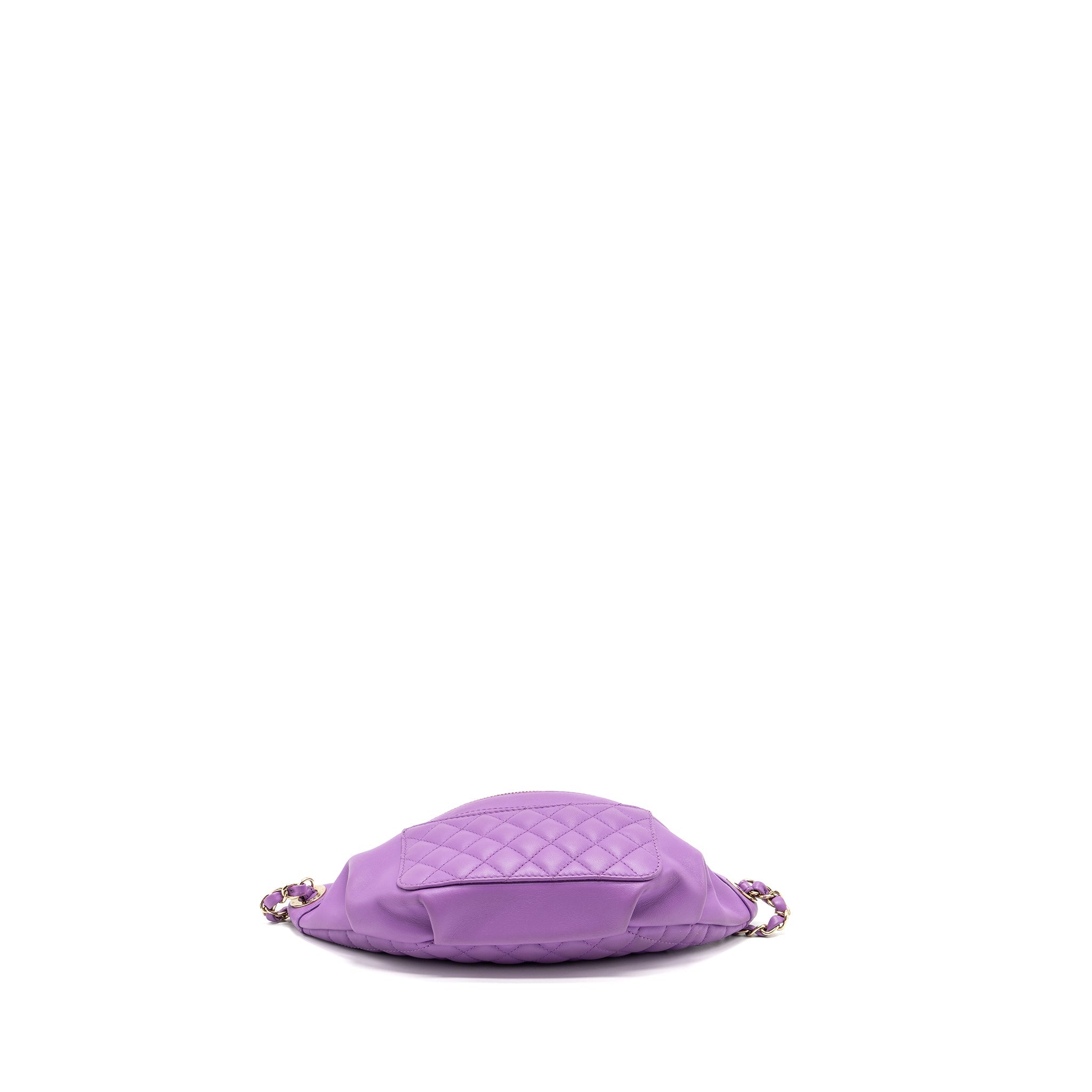 CHANEL BELT BAG LAMBSKIN PURPLE LGHW
