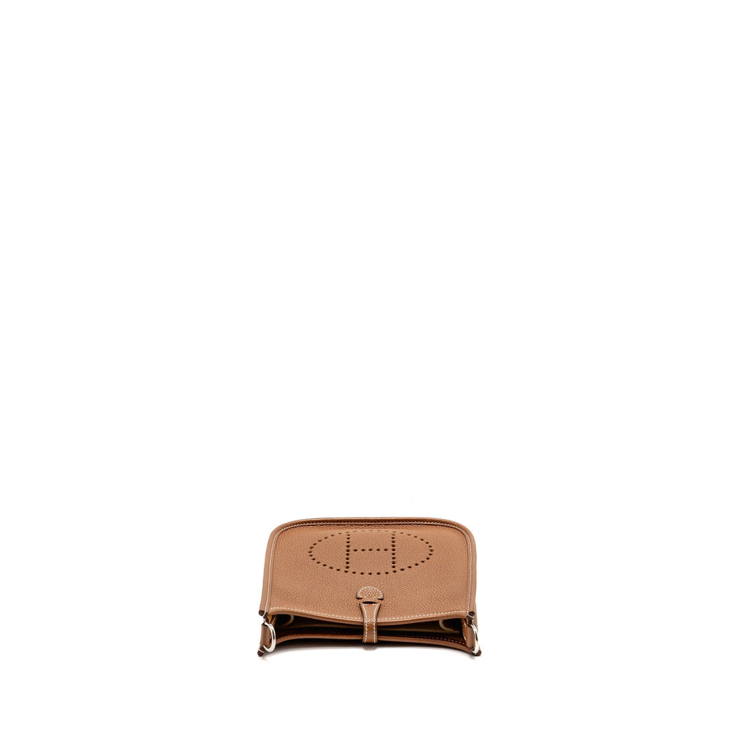 HERMES MINI EVELYNE TAURILLON MAURICE GOLD SHW