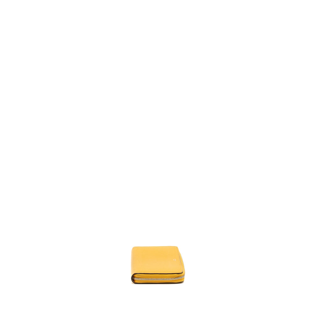 CELINE ZIP LONG WALLET CALFSKIN YELLOW SHW