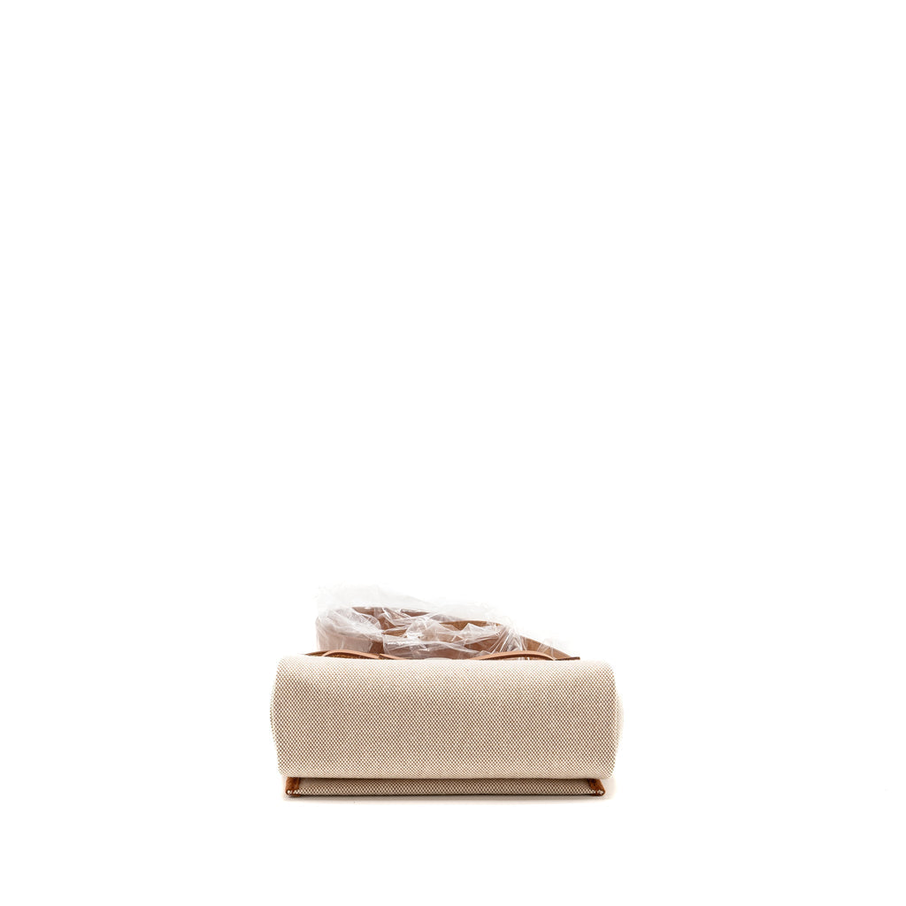 HERMES HERBAG MINI CANVAS / HUNTER LEATHER ECRU-BEIGE / FAUVE SHW