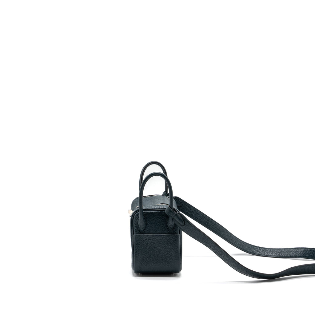 HERMES MINI LINDY CLEMENCE VERT CYPRES SHW