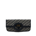 DIOR FOLDER CLUTCH BLUE DIOR OBLIQUE CANVAS/ LEATHER GHW