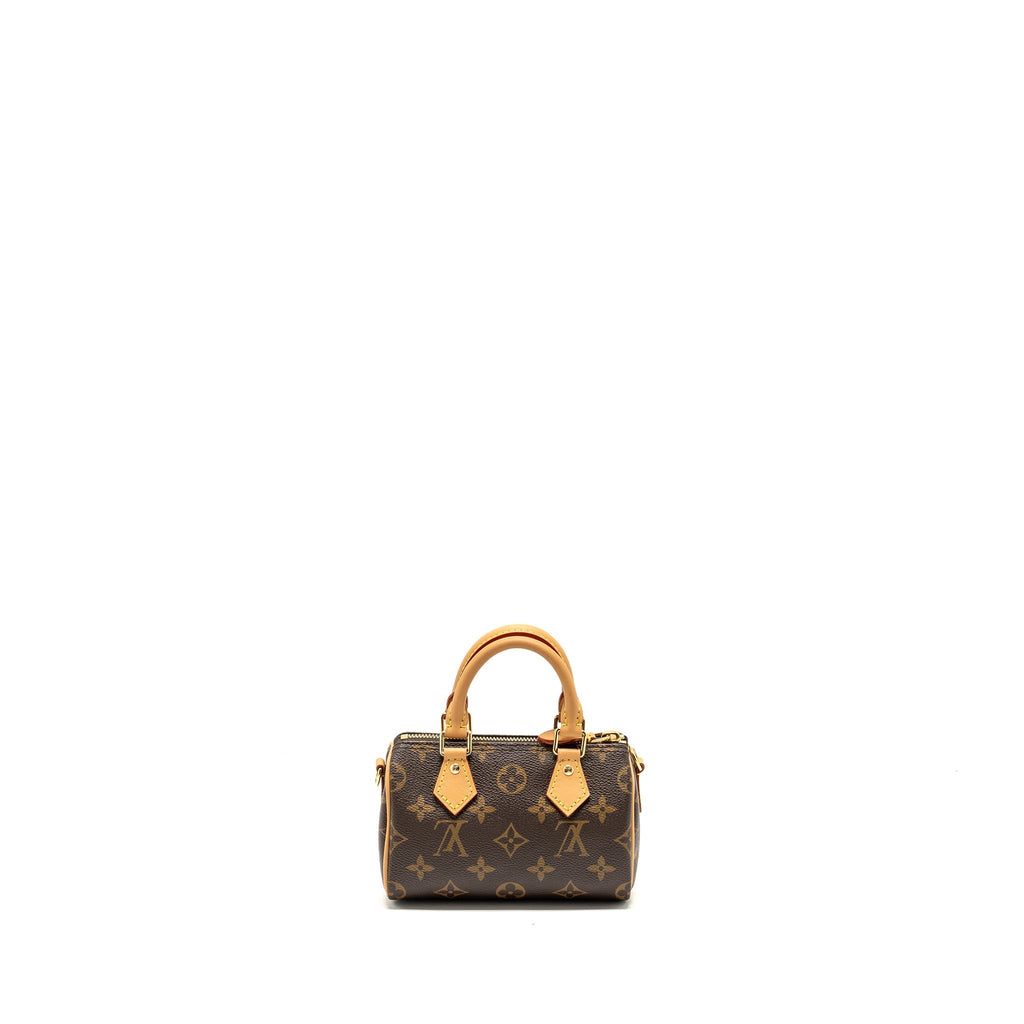 LOUIS VUITTON NANO SPEEDY MONOGRAM CANVAS GHW