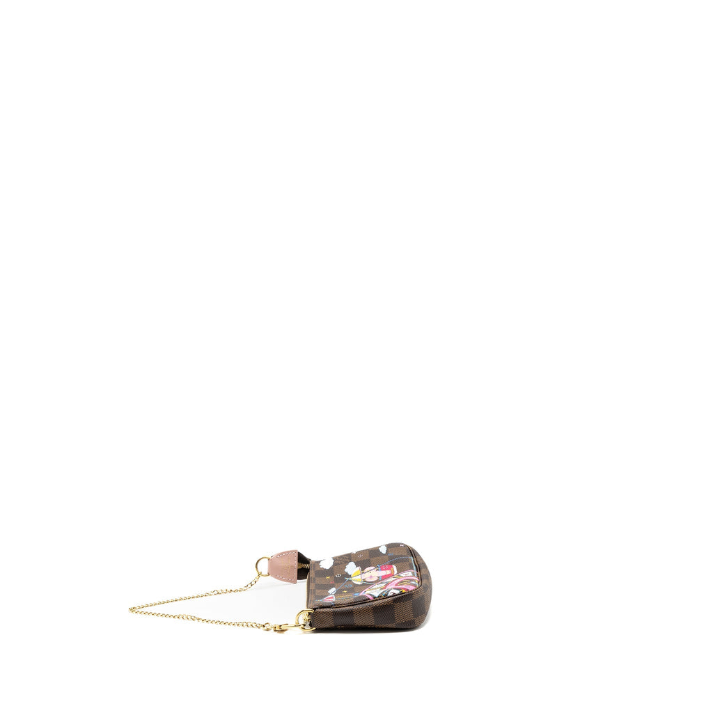 LOUIS VUITTON MINI POCHETTE ACCESSORIES CHRISTMAS LIMITED EDITION MULTICOLOR GHW