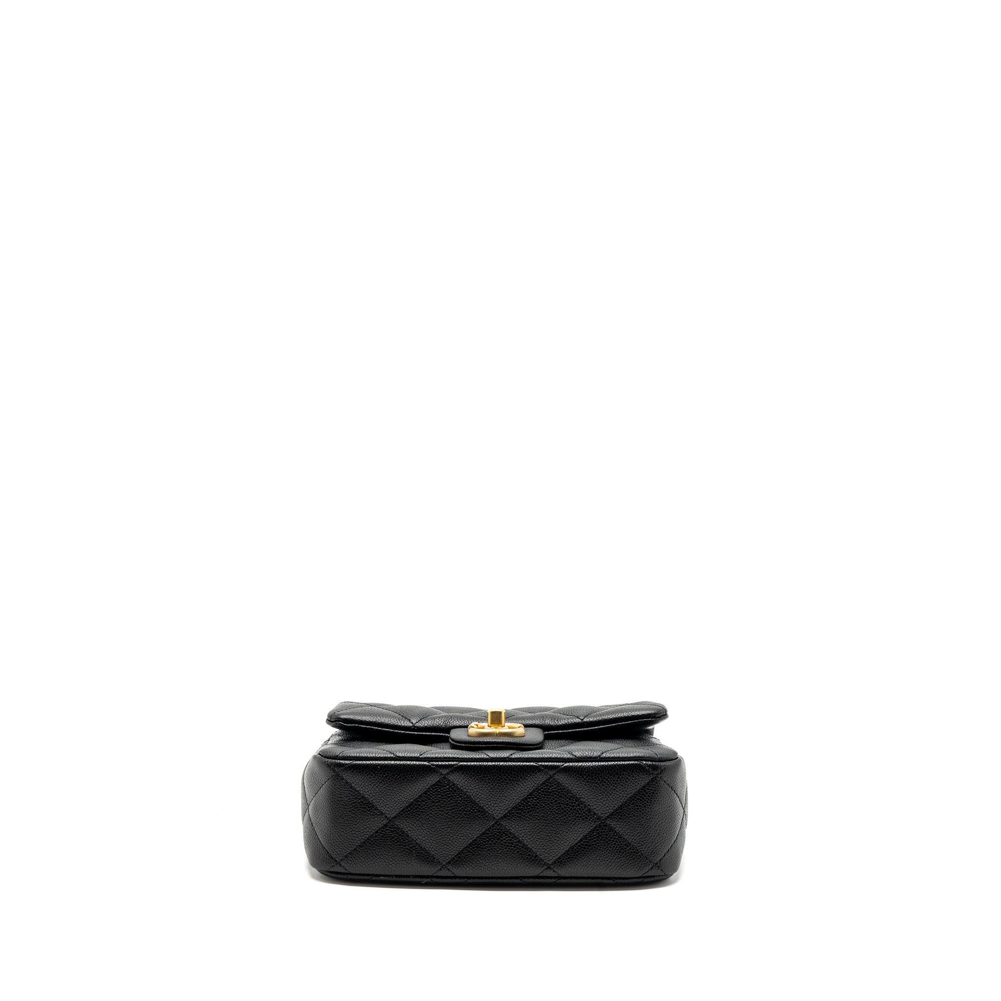 CHANEL 23P COCO LOVE FLAP BAG CAVIAR BLACK GHW(MICROCHIP)