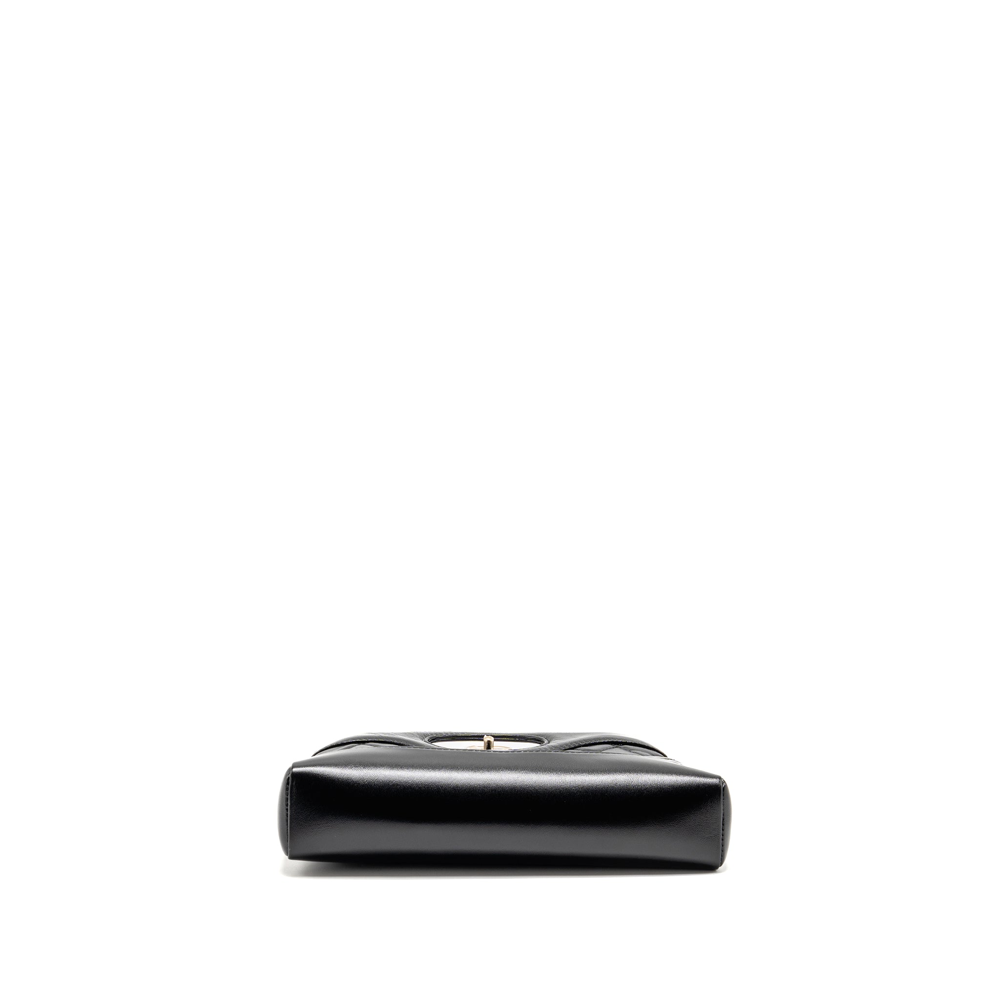 CHANEL 25P MINI 31 BAG SHINY LAMBSKIN BLACK LGHW (MICROCHIP)