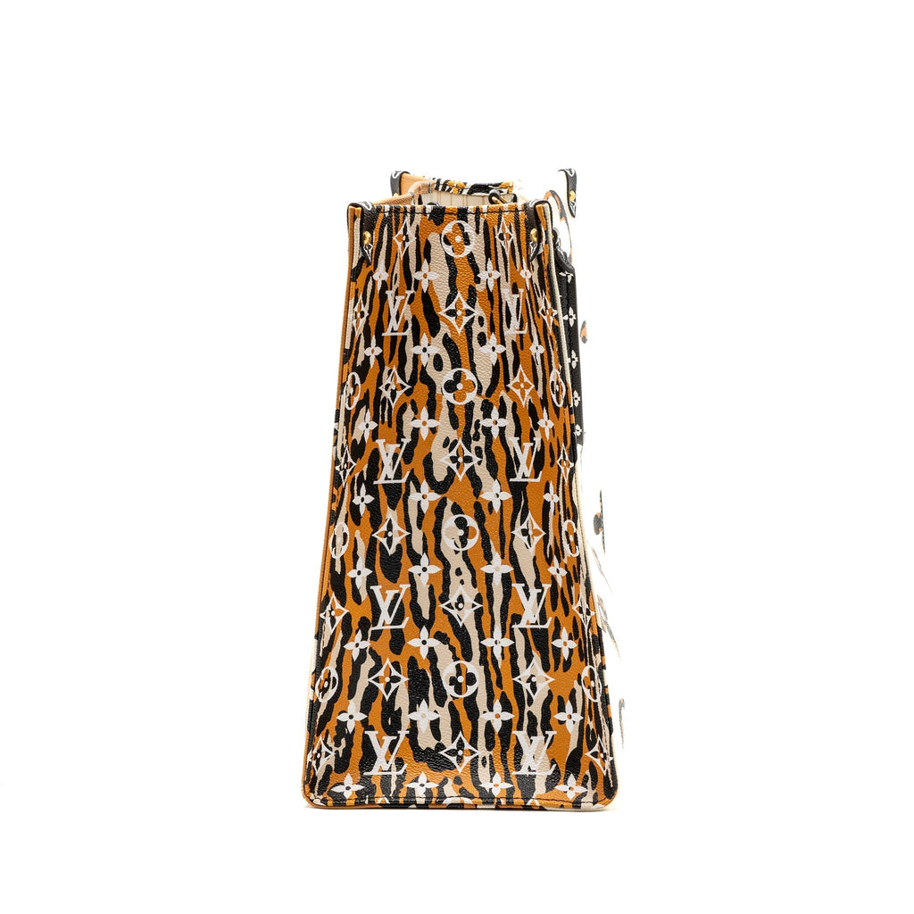 LOUIS VUITTON ONTHEGO GM LIMITED JUNGLE MONOGRAM MULTICOLOR GHW