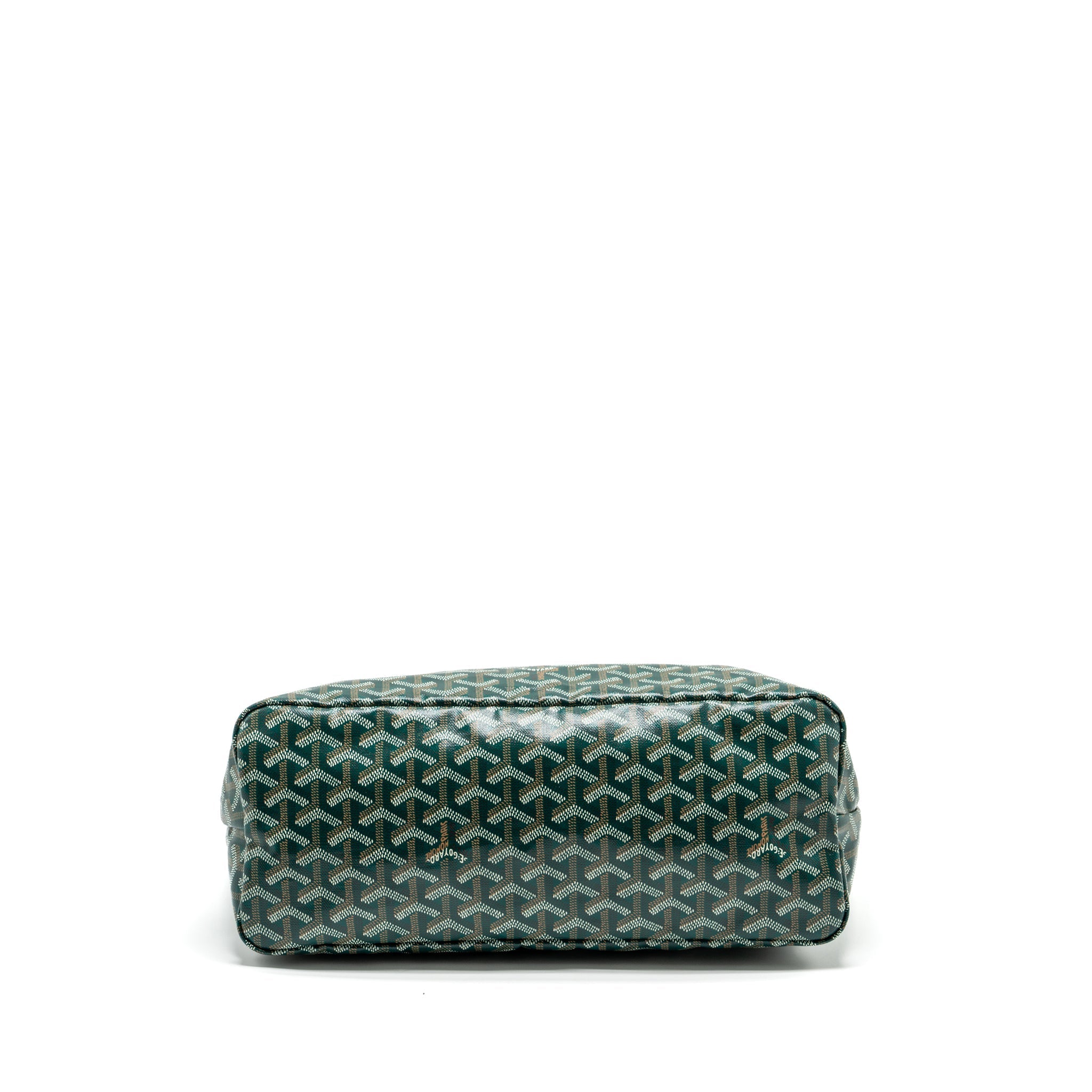 GOYARD BOHEME HOBO BAG GOYARDLINE CANVAS / CALFSKIN GREEN SHW