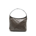 GOYARD BOHEME HOBO BAG GOYARDLINE CANVAS / CALFSKIN BLACK SHW