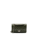 CHANEL MEDIUM CLASSIC DOUBLE FLAP BAG CAVIAR OLIVE GREEN SHW