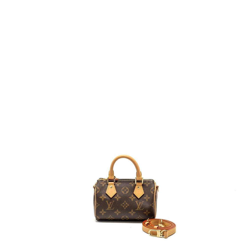 LOUIS VUITTON NANO SPEEDY MONOGRAM CANVAS GHW