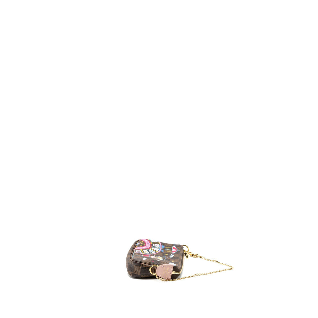LOUIS VUITTON MINI POCHETTE ACCESSORIES CHRISTMAS LIMITED EDITION MULTICOLOR GHW