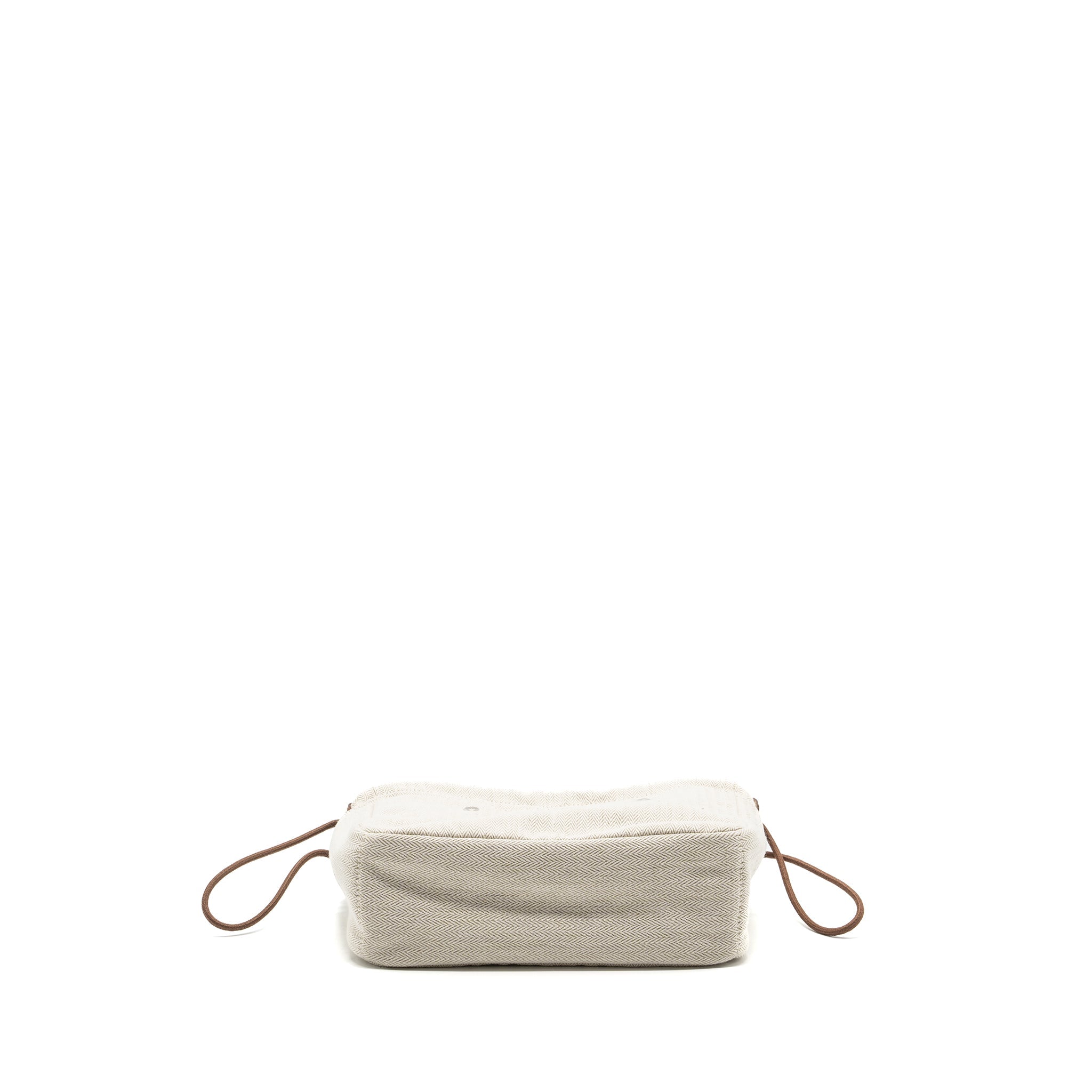 HERMES FOURBI 20 POUCH CANVAS / BARENIA CALFSKIN NATURAL/FAUVE SHW