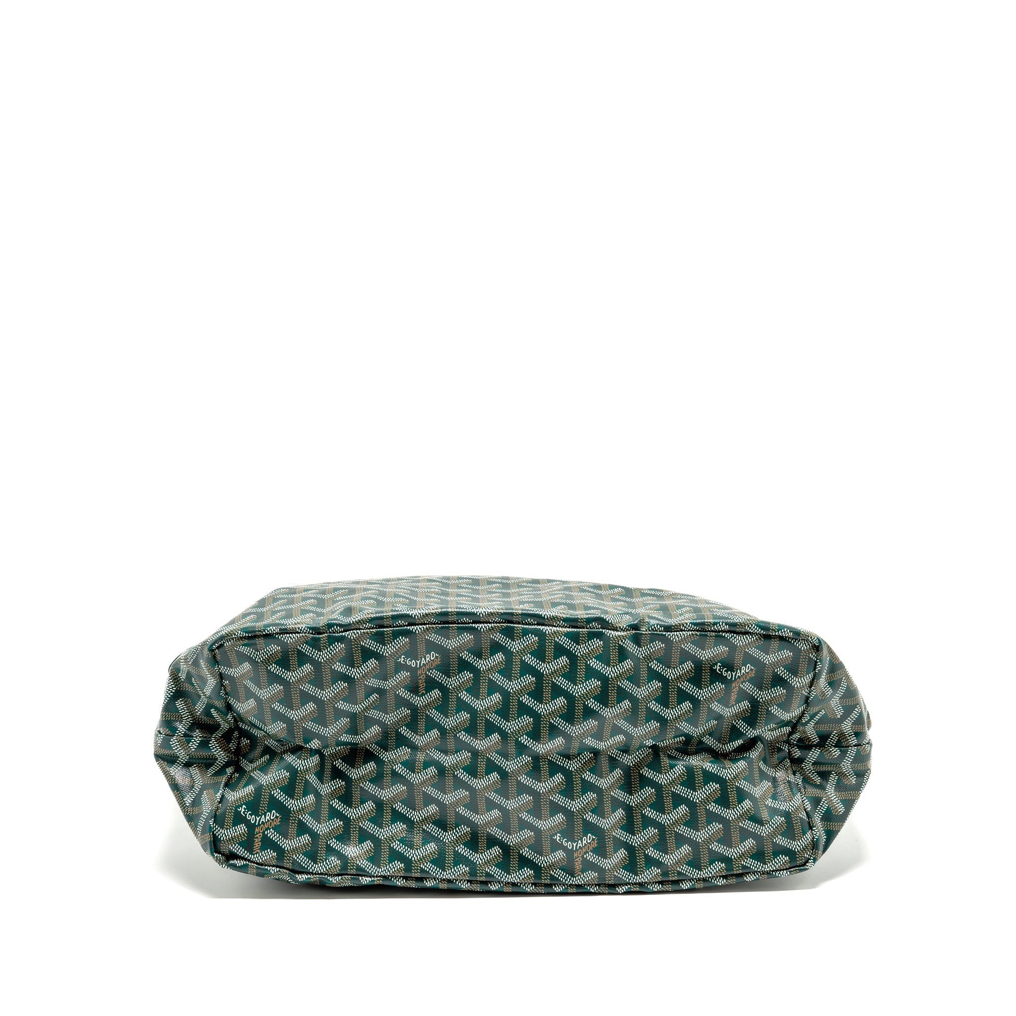 GOYARD SAINT LOUIS PM TOTE GOYARDINE CANVAS GREEN SHW