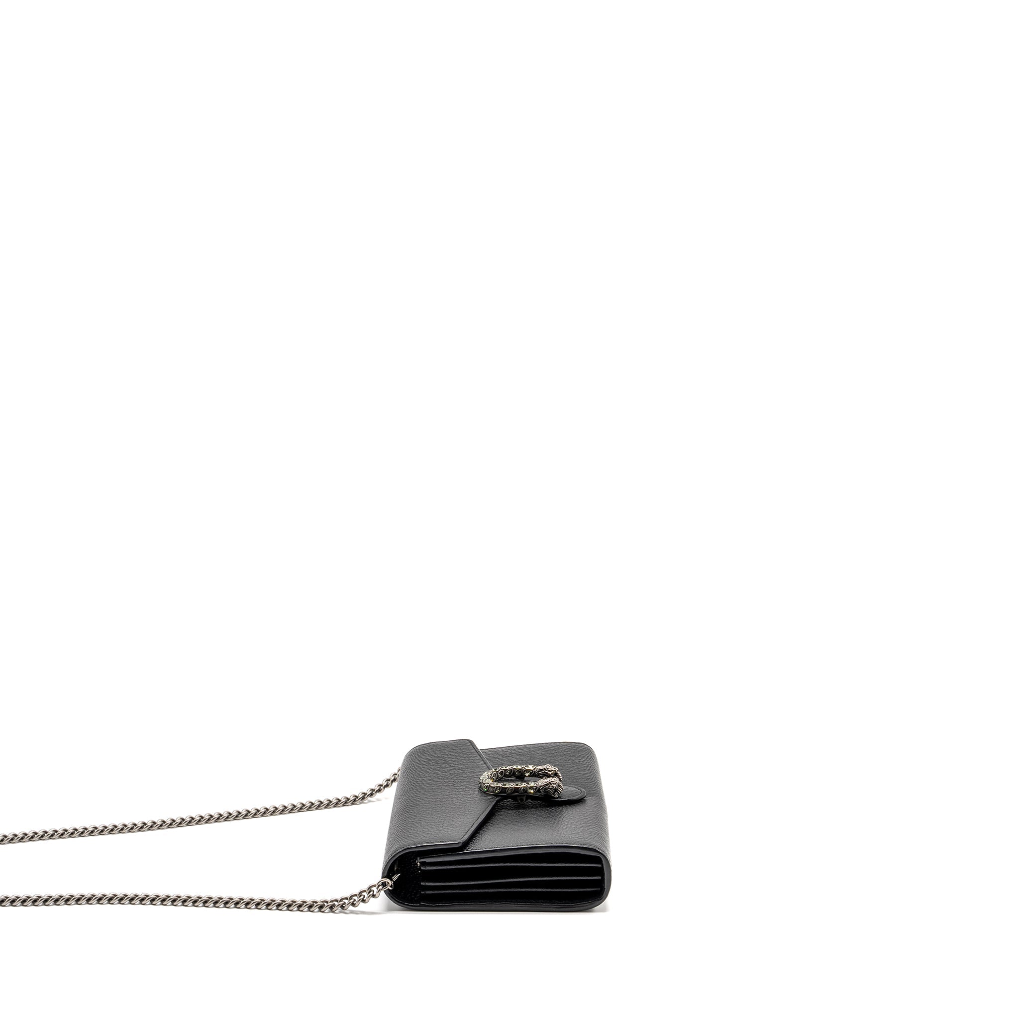GUCCI DIONYSUS WALLET ON CHAIN CALFSKIN BLACK SHW