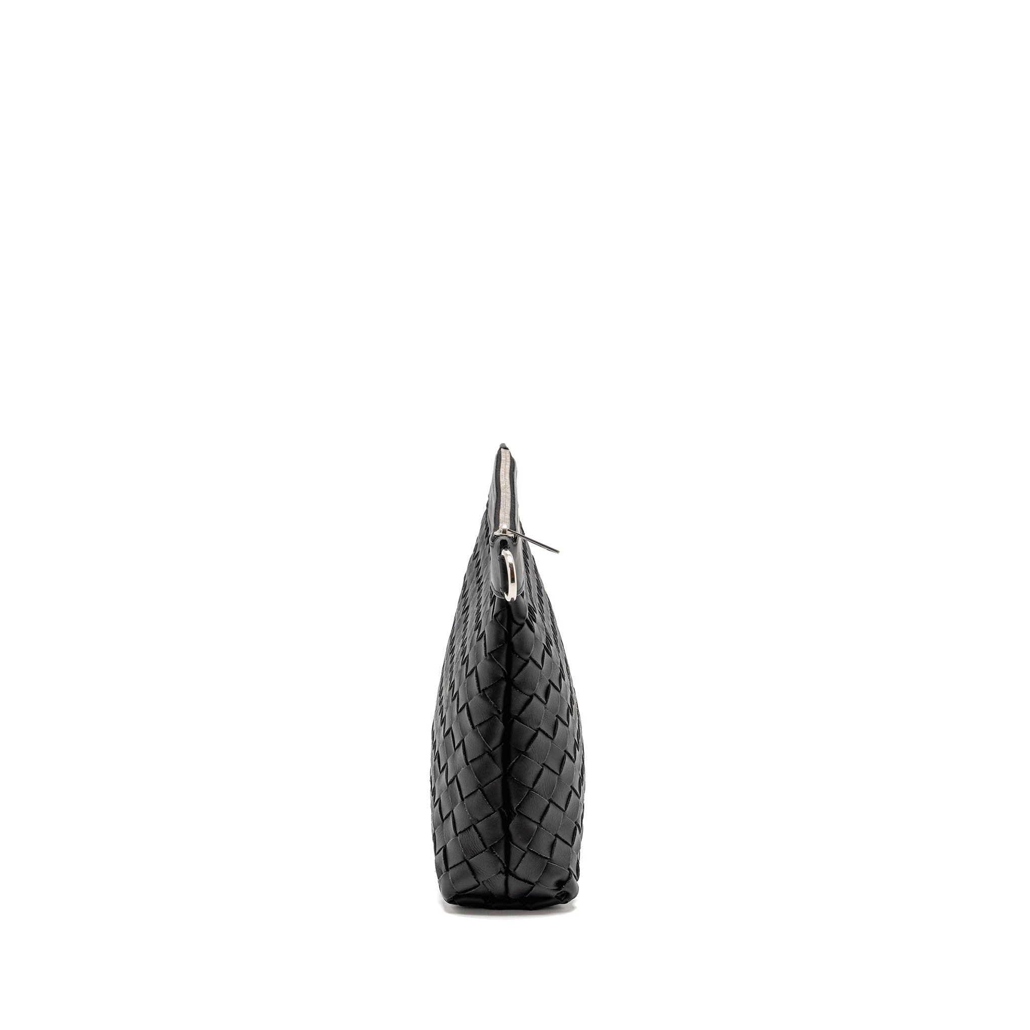 BOTTEGA VENETA INTRECCIATO POUCH CALFSKIN BLACK SHW