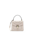 BVLGARI TOP HANDLE SERPENTI BAG CALFSKIN WHITE LGHW