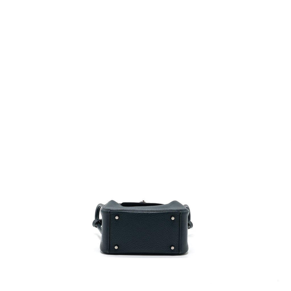 HERMES MINI LINDY CLEMENCE VERT CYPRES SHW