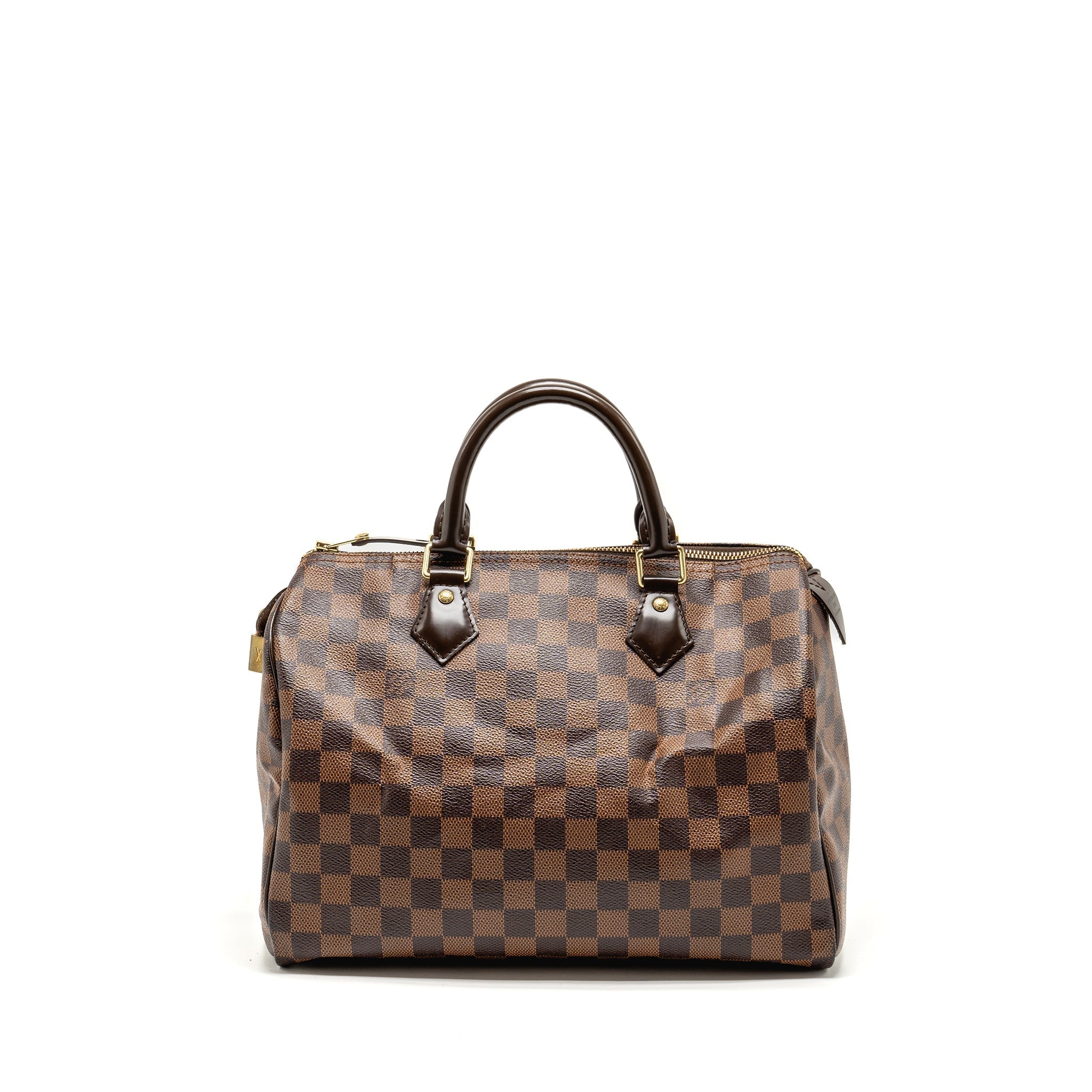 LOUIS VUITTON SPEEDY 30 DAMIER EBENE CANVAS GHW