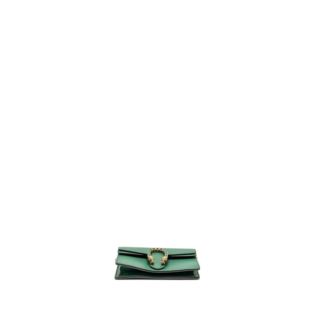GUCCI SUPER MINI DIONYSUS CALFSKIN GREEN GHW