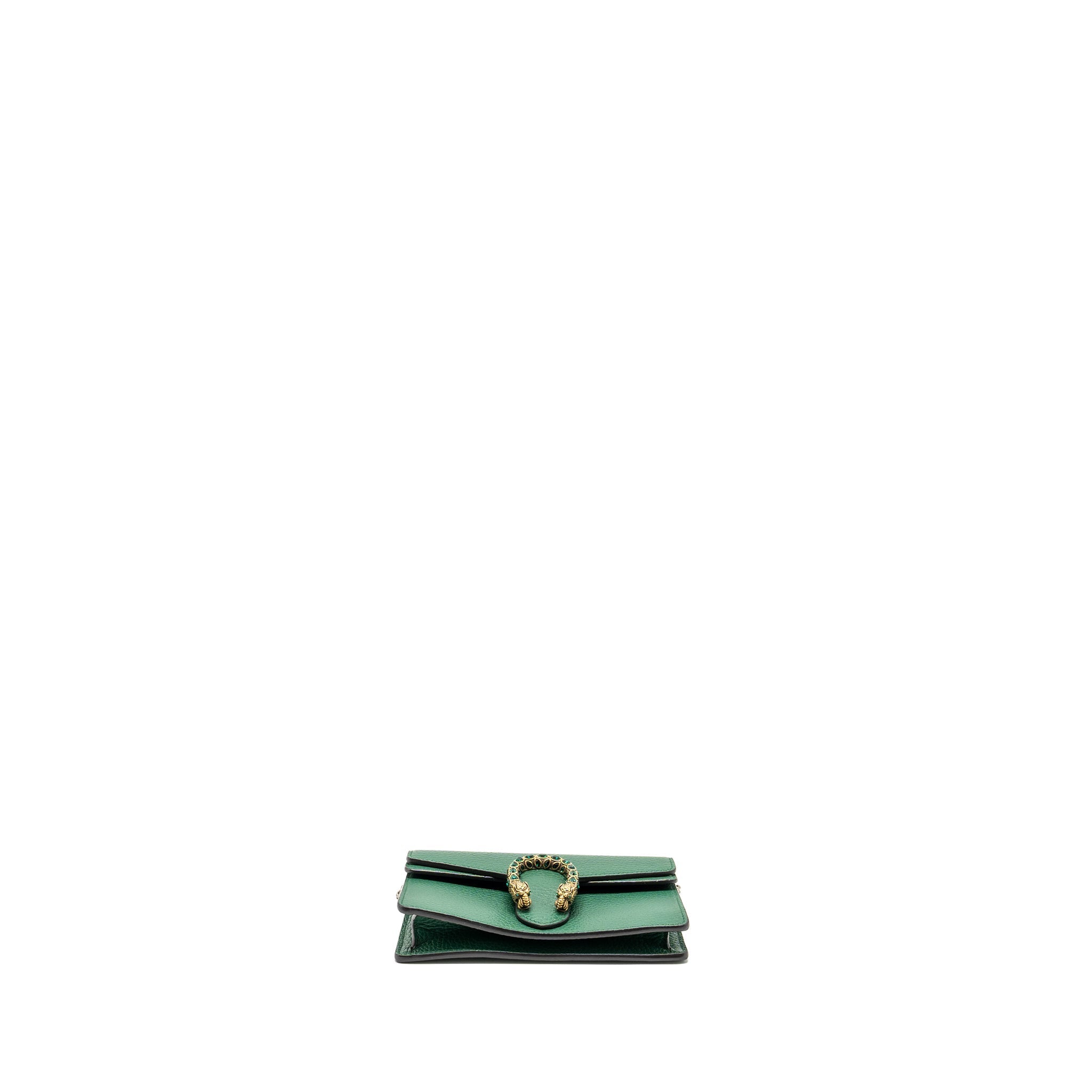 GUCCI SUPER MINI DIONYSUS CALFSKIN GREEN GHW