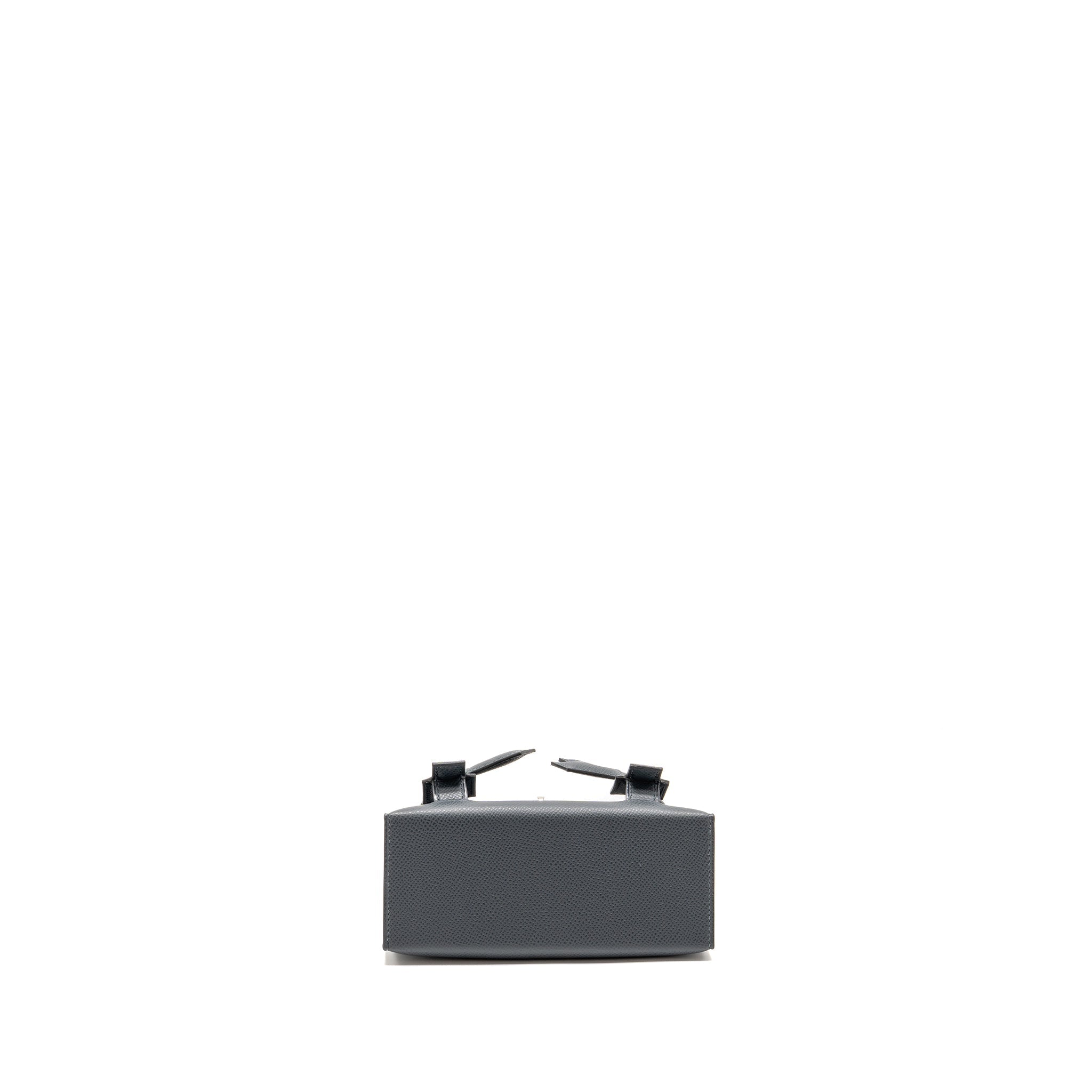 HERMES KELLY DOLE PICTO EPSOM GRIS MISTY/BLACK/VERT FIZZ/ALEZAN SHW
