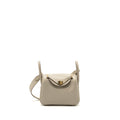 HERMES MINI LINDY CLEMENCE BETON GHW