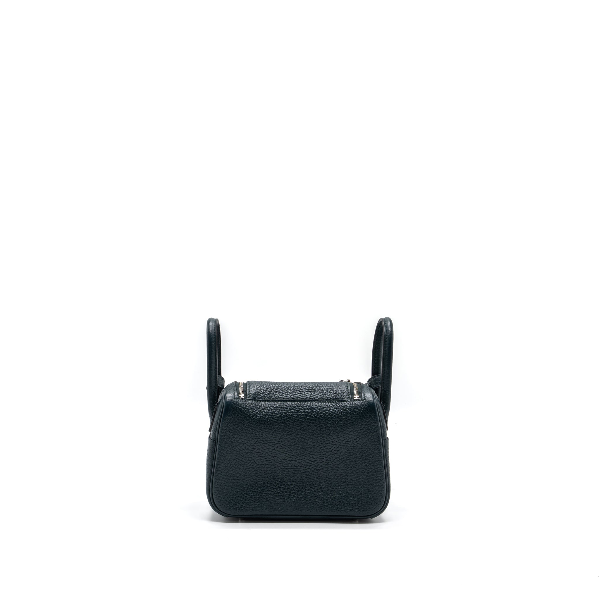 HERMES MINI LINDY CLEMENCE VERT CYPRES SHW