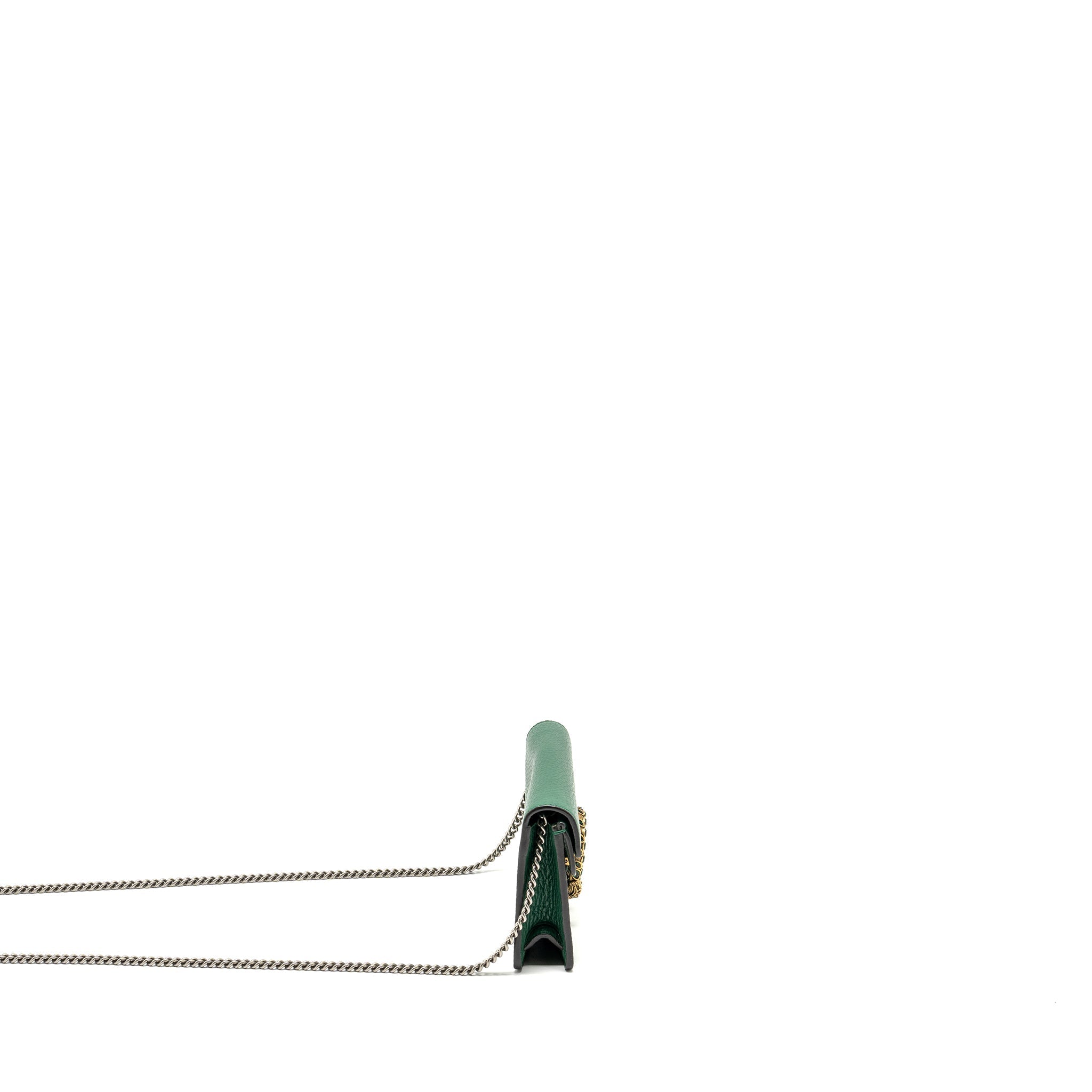 GUCCI SUPER MINI DIONYSUS CALFSKIN GREEN GHW