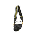 DIOR MINI SADDLE BAG CALFSKIN BLACK GHW