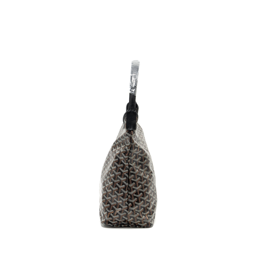 GOYARD BOHEME HOBO BAG GOYARDLINE CANVAS / CALFSKIN BLACK SHW