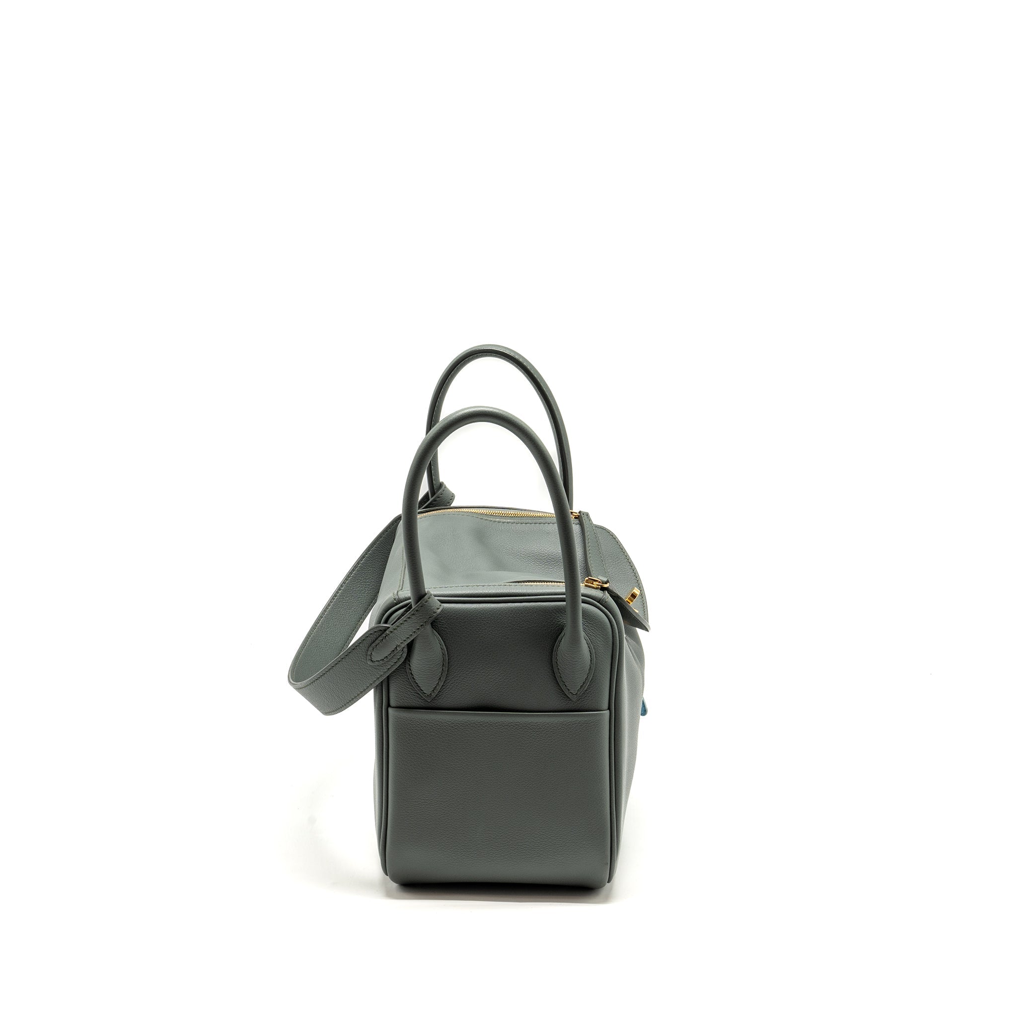 HERMES LINDY 26 EVERCOLOR VERT AMANDE GHW