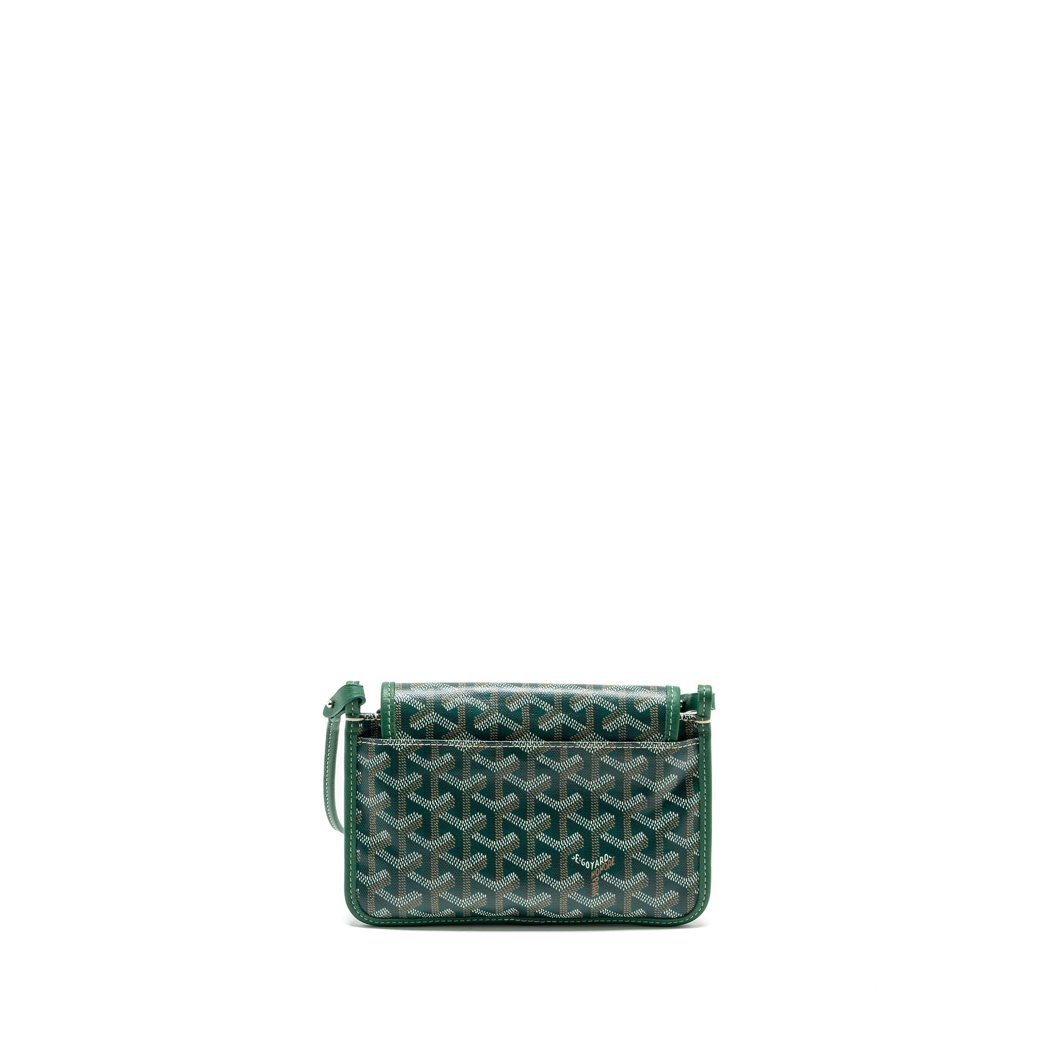 GOYARD PORTEFEUILLE POCHETTE PLUMET GOYARDINE CANVAS VERT SHW