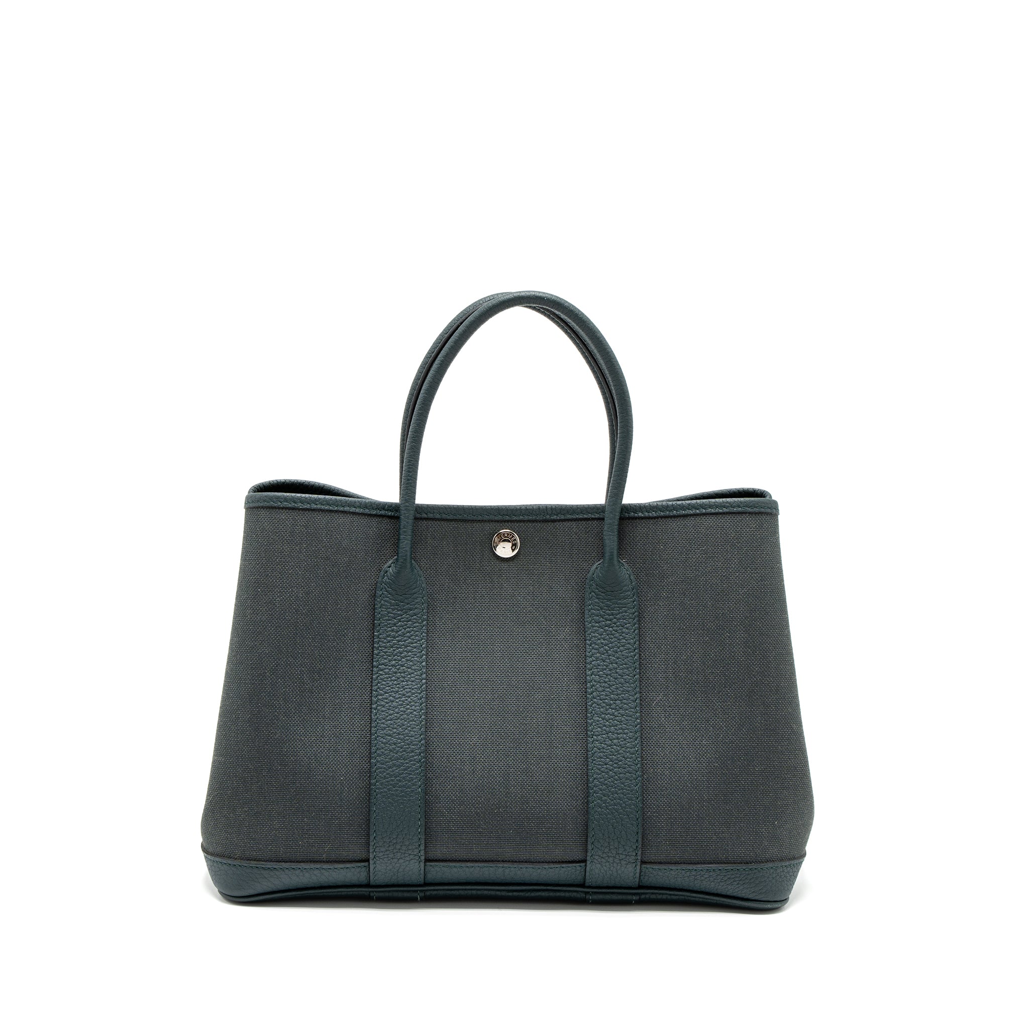 HERMES GARDEN PARTY 30 CANVAS / NEGONDA VERT ROUSSEAU / VERT CYPRES SHW