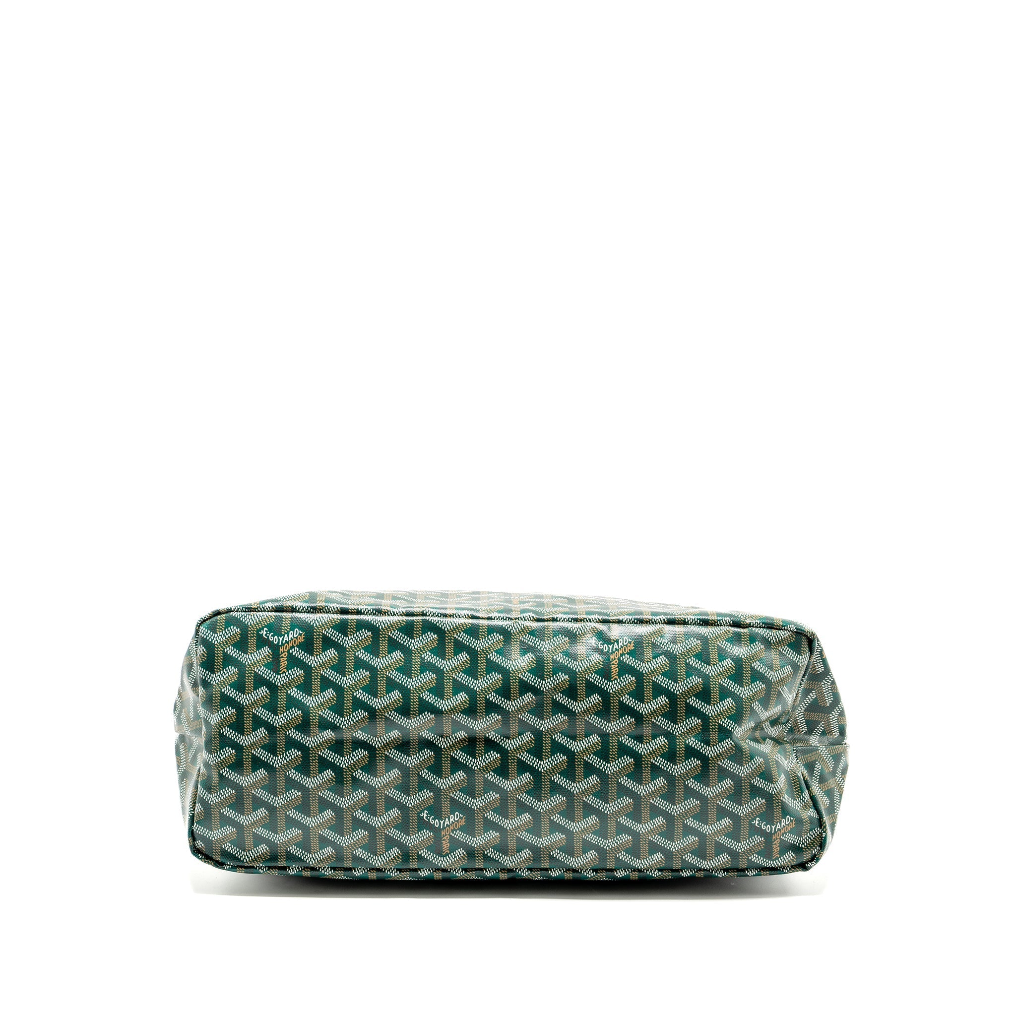 GOYARD BOHEME HOBO BAG GOYARDINE CANVAS / CALFSKIN GREEN