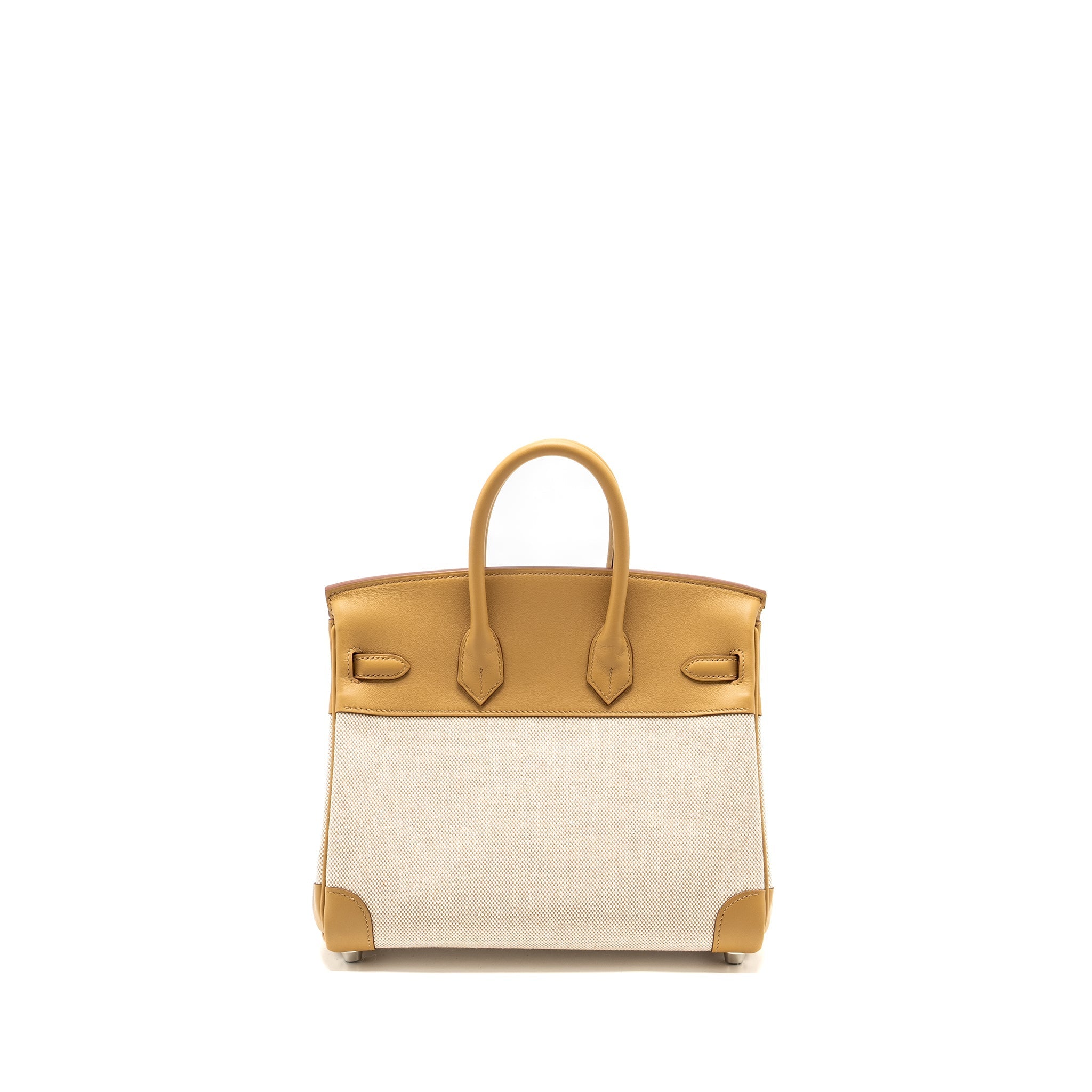 HERMES BIRKIN 25 TOILE SWIFT/CANVAS BISCUIT SHW