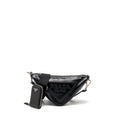 PRADA TRIANGLE SHOULDER BAG LEATHER BLACK SHW