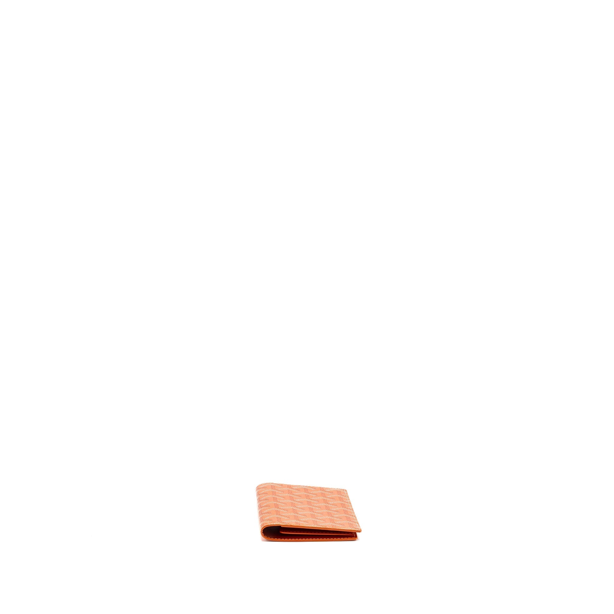 GOYARD PASSPORT HOLDER CANVAS ORANGE